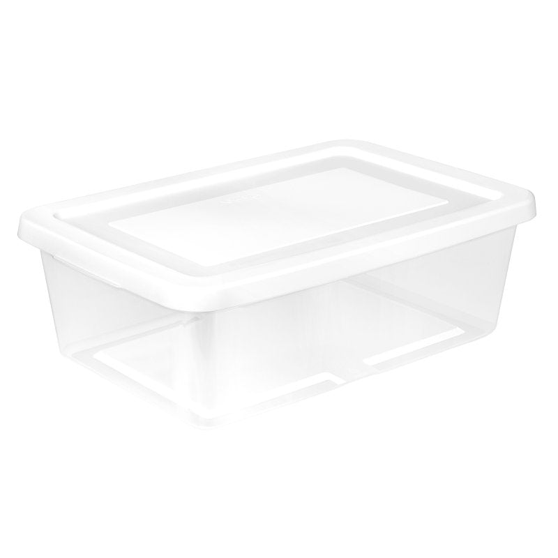 STERILITE Sterilite 42438015 Storage Box, 12 qt, Plastic, White HOUSEWARES STERILITE