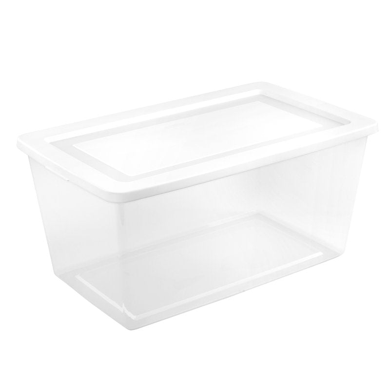 STERILITE Sterilite 42658004 Storage Box, 90 qt, Plastic, White HOUSEWARES STERILITE
