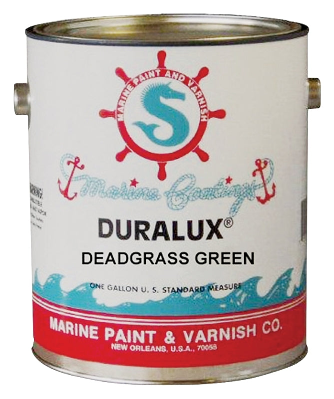 DURALUX Duralux M745-4 Marine Enamel, Flat, Camouflage Dead Grass Green, 1 qt Can AUTOMOTIVE DURALUX   