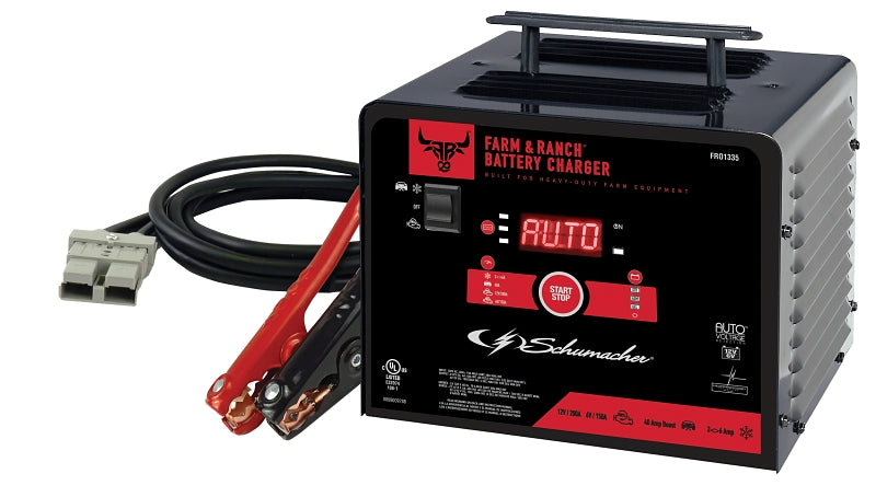 SCHUMACHER Schumacher FR01335 Battery Charger/Engine Starter, 10 A Continuous, 48 A Intermittent Input, 6/12 V Output, AGM Battery AUTOMOTIVE SCHUMACHER