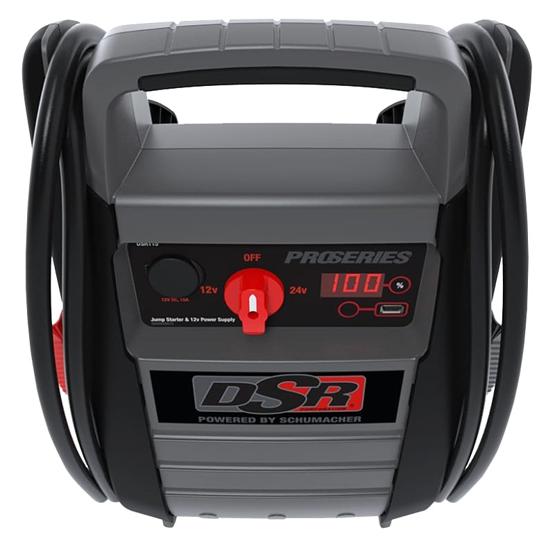 SCHUMACHER Schumacher Pro DSR115 Jump Starter, 12/24 VDC, 4400 A, AGM Battery