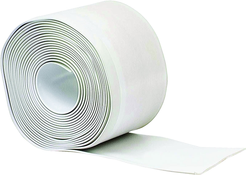 M-D M-D 93203 Wall Base, 20 ft L, 4 in W, Vinyl, Snow White
