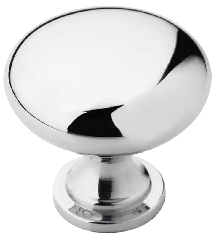 AMEROCK Amerock Allison Value Series BP5300526 Cabinet Knob, 1-1/8 in Projection, Zinc, Polished Chrome