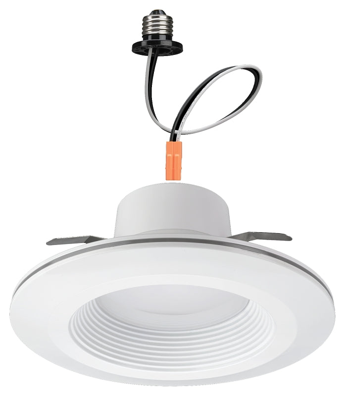 ETI ETI 53804102 LED Downlight with Night Light Trim, 10 W, 120 VAC, LED Lamp, Aluminum, White ELECTRICAL ETI
