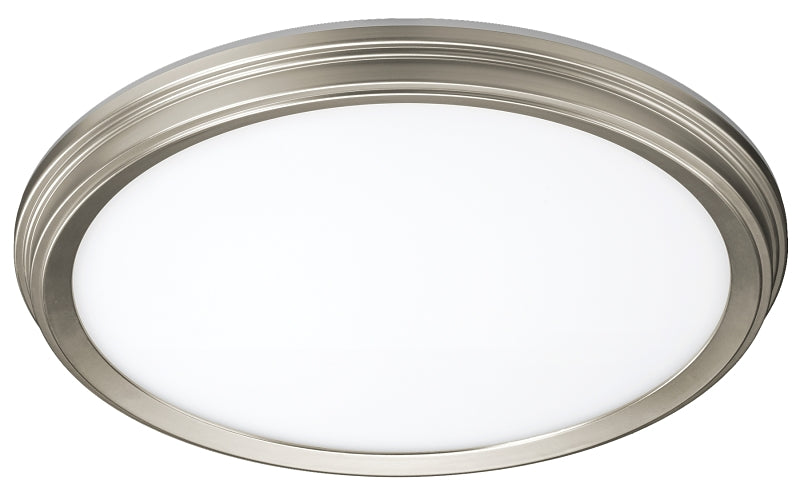 ETI ETI 56572114 Flushmount with Color Preference and Nightlight, Brushed Nickel Fixture, 120 V, 14 W, Integrated LED Lamp ELECTRICAL ETI