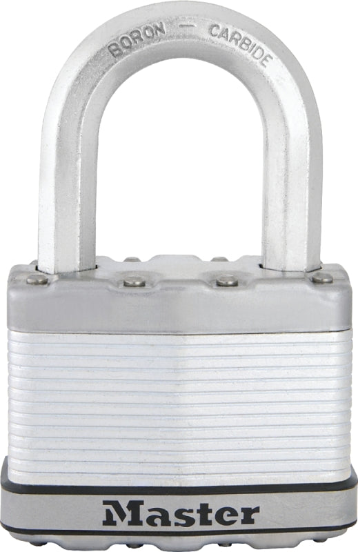 MASTER LOCK Master Lock Magnum Series M15XKADLF Padlock, Keyed Different Key, 14/32 in Dia Shackle, 1-1/2 in H Shackle, Zinc