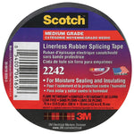 SCOTCH Scotch 6165-BA-10 Splicing Tape, 15 ft L, 3/4 in W, Rubber Backing, Black