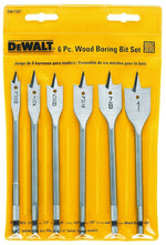 DEWALT DEWALT DW1587 Spade Bit Set, Heavy-Duty, 6-Piece, Carbon Steel