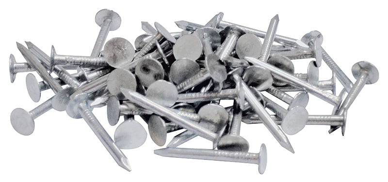PRO-FIT ProFIT 0069078 Hand Drive Roofing Nail, 1-1/4 in L, Flat Head, 11 ga, Steel, Galvanized