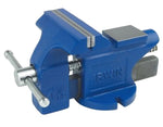 IRWIN Irwin 2026303 Bench Vise, 4 in Jaw Opening, 4-1/2 in W Jaw, 2-3/8 in D Throat, Cast Iron/Steel, Pipe Jaw
