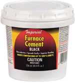 IMPERIAL Imperial KK0077-A Furnace Cement, Paste, Black, 8 oz Tub