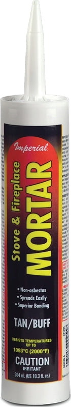 IMPERIAL Imperial KK0296-A Stove and Fireplace Mortar, Paste, Buff, 10.3 oz Cartridge