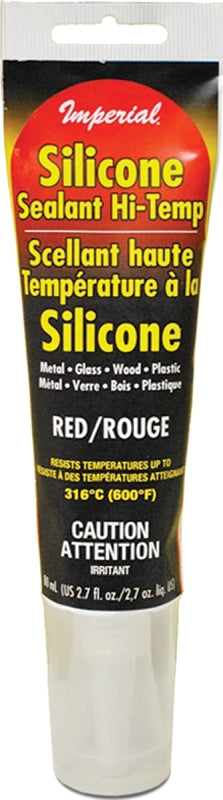 IMPERIAL Imperial KK0321 Silicone Sealant, Paste, Red, 2.7 oz Tube OUTDOOR LIVING & POWER EQUIPMENT IMPERIAL