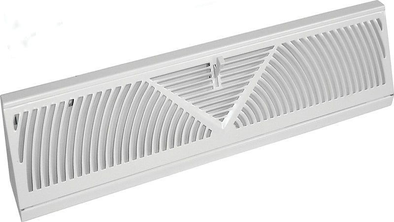 IMPERIAL Imperial RG1626-A Baseboard Register, 15 in L, 2-3/4 in W, Steel, White PLUMBING, HEATING & VENTILATION IMPERIAL