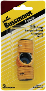 BUSSMANN Bussmann BP/SA-15 Fuse Adapter, For: S-15 to S-7 Fuse ELECTRICAL BUSSMANN