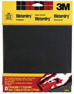 3M 3M 9085 Sandpaper, 11 in L, 9 in W, 400 Grit, Super Fine, Silicone Carbide Abrasive PAINT 3M