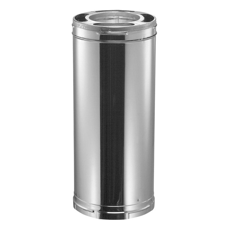 DURAVENT, INC DuraVent DuraPlus 6DP-12 Chimney Pipe, 10 in OD, 12 in L, Steel, Galvanized
