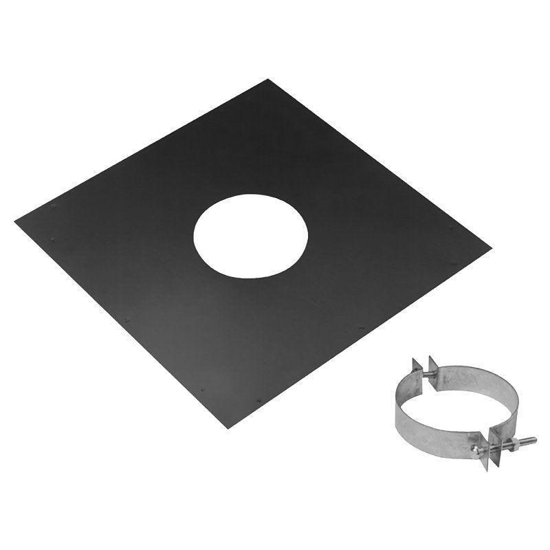 DURAVENT, INC DuraVent PelletVent 3PVL-FS Ceiling Support Firestop Spacer, Black