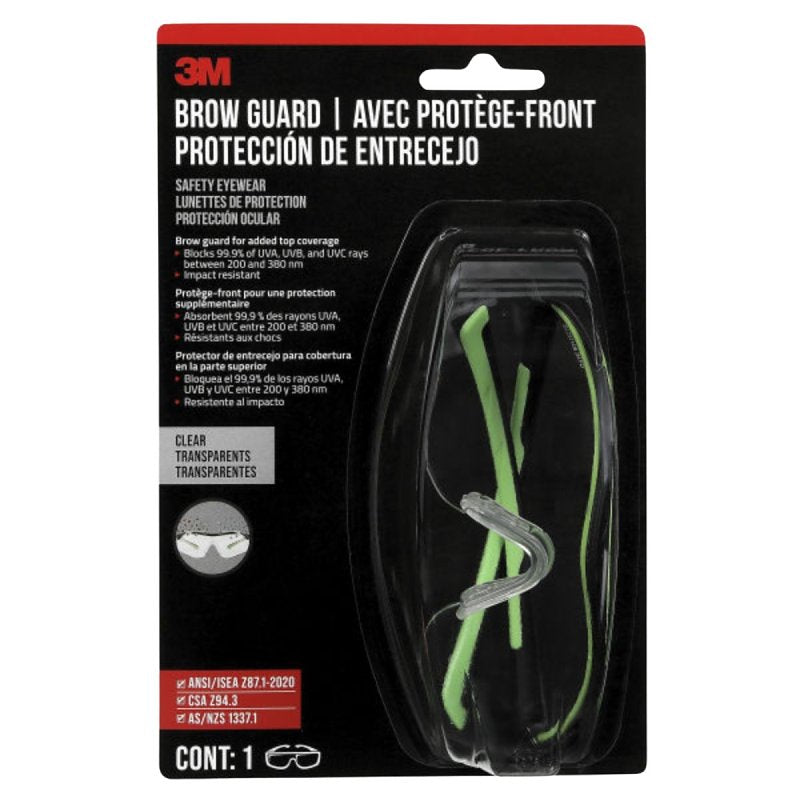 3M BROW GUARD EYEWEAR BLACK/GREE CLOTHING, FOOTWEAR & SAFETY GEAR 3M