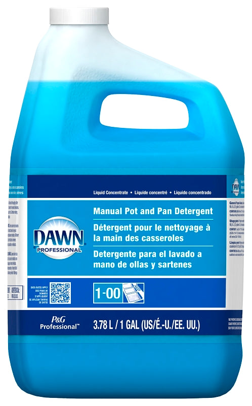 DART Dawn 57445 Pot and Pan Detergent, 1 gal, Liquid, Scented, Blue
