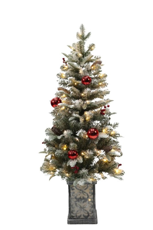 SANTAS FOREST Santas Forest 33909 Christmas Tree, 4 ft H, LED Bulb
