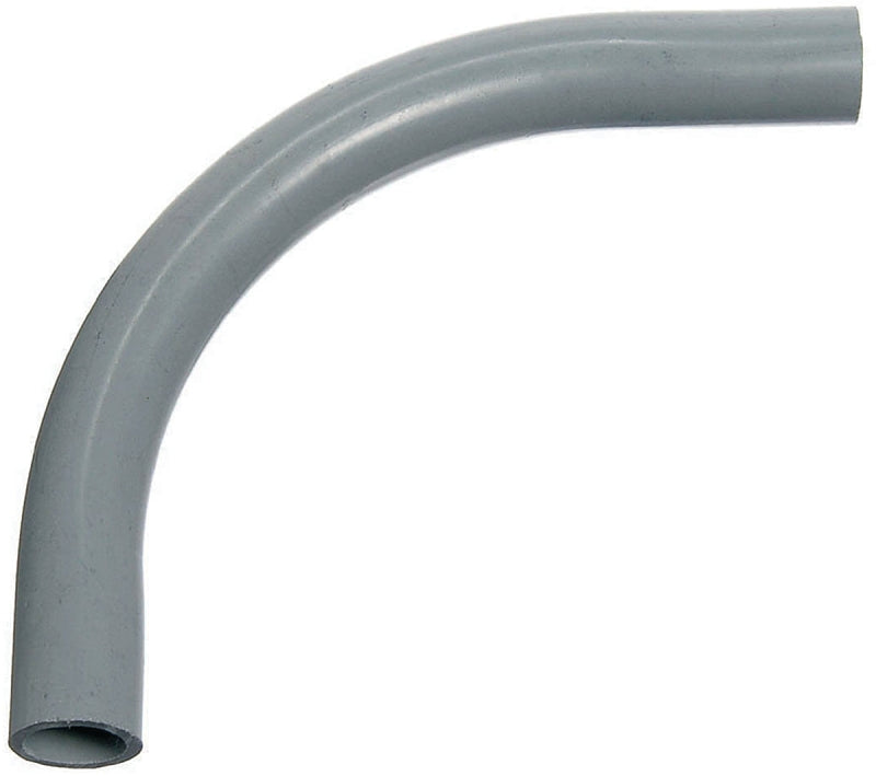 CARLON Carlon UA9FK-UPC Elbow, 2-1/2 in Trade Size, 90 deg Angle, SCH 40 Schedule Rating, PVC, 36 in L Radius, Plain End, Gray ELECTRICAL CARLON