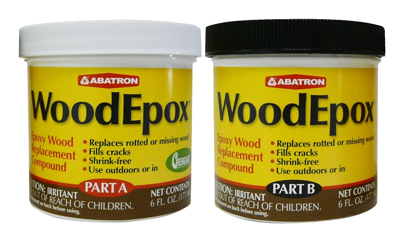 ABATRON, INC. Abatron WEAB6OR Wood Restoration System, Paste, Slight Ammonia, Tan/White, 12 oz PAINT ABATRON, INC.