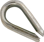CAMPBELL CHAIN Campbell T7670609 Wire Rope Thimble, 1/8 in Dia Cable, Malleable Iron, Electro-Galvanized