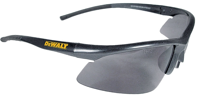 DEWALT DEWALT DPG51-2C Safety Glasses, Scratch-Resistant Lens, Polycarbonate Lens, Full Frame, Plastic Frame, Black Frame