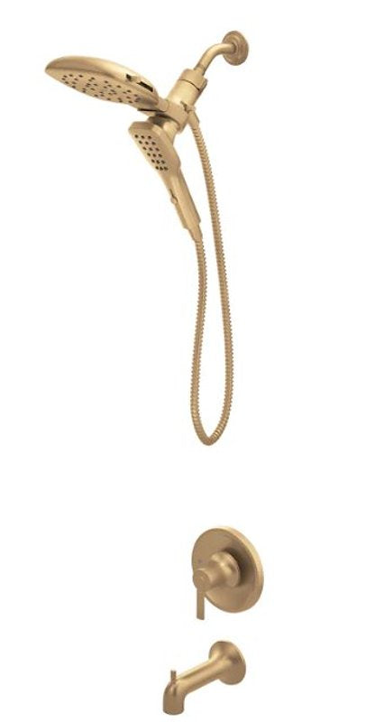 MOEN Moen Zyla 82140 Series 82140BZG Tub/Shower Faucet, Standard with Hand Shower Showerhead, 1.75 gpm Showerhead, 1-Handle PLUMBING, HEATING & VENTILATION MOEN