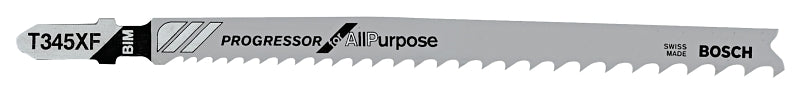 BOSCH Bosch T345XF Jig Saw Blade, 0.39 in W, 5-1/4 in L, 5/10 TPI TOOLS BOSCH