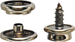 GENERAL General 1268 Snap Fastener Refill, Solid Brass, Nickel