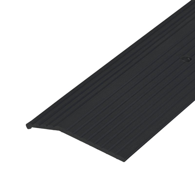 M-D M-D 66268 Carpet Trim, 72 in L, 1-3/8 in W, Aluminum, Black, Matte, Nail Fastener