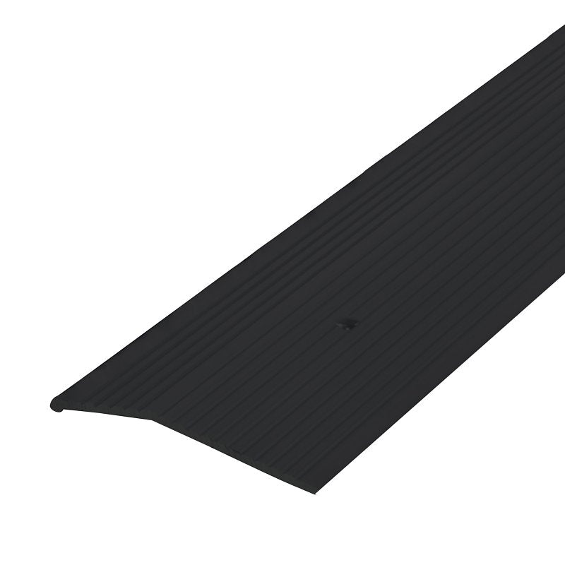 M-D M-D 66271 Carpet Trim, 36 in L, 2 in W, Aluminum, Black, Matte, Nail Fastener