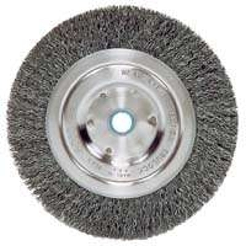 WEILER Weiler 36064 Wire Wheel Brush, 5 in Dia, 5/8 to 1/2 in Arbor/Shank, 0.006 in Dia Bristle, Carbon Steel Bristle TOOLS WEILER