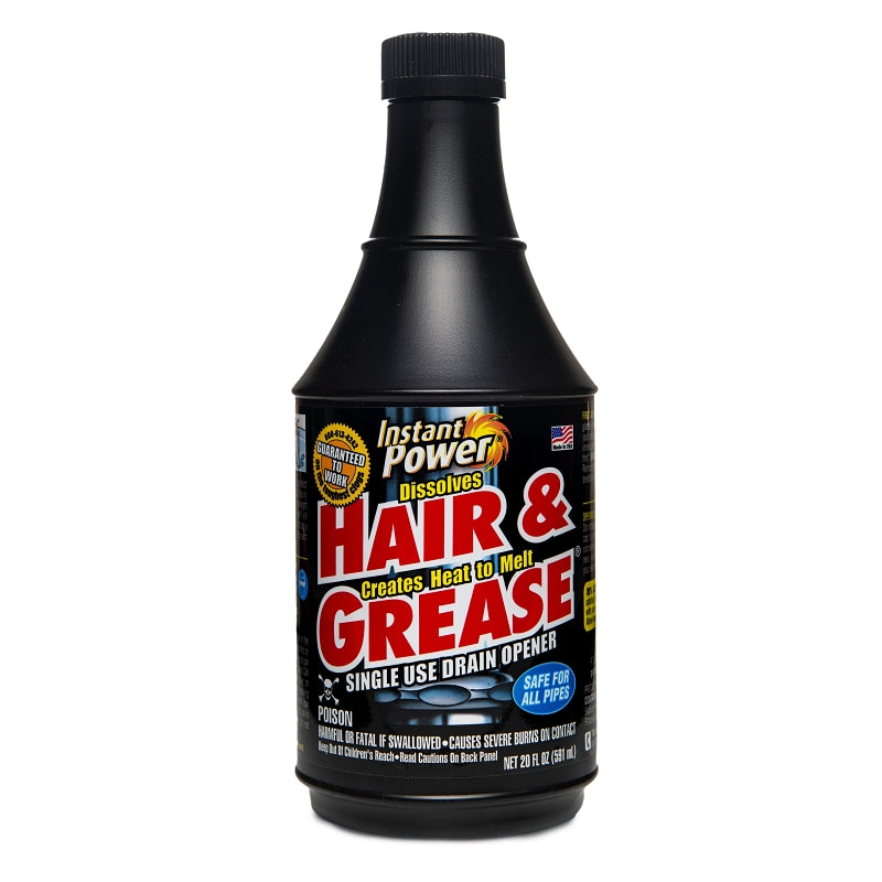 INSTANT POWER Opener Drain Hair&Grease 20Oz PLUMBING, HEATING & VENTILATION INSTANT POWER