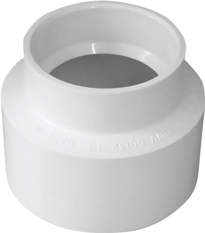 IPEX USA LLC-CANPLAS Canplas 414210BC Adapter Coupling, 4 in, Hub, PVC, White