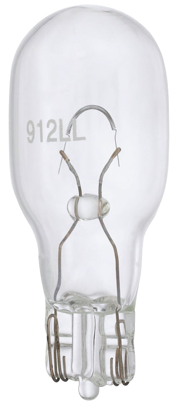 EIKO Peak 912LL-BPP Miniature Automotive Bulb, 12.8 V, 13 W, Incandescent Lamp, Wedge, Clear AUTOMOTIVE EIKO   