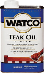 WATCO Watco 242226H Teak Oil Finish, Clear, Liquid, 1 qt, Can PAINT WATCO