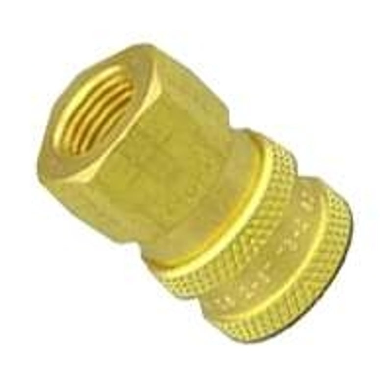 MI-T-M Mi-T-M AW-0017-0001 Adapter, 1/4 x 1/4 in Connection, Quick-Connect Socket x FNPT, Brass