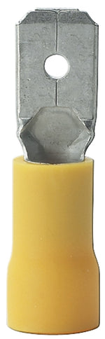 GB Gardner Bender 20-145M Disconnect Terminal, 600 V, 12 to 10 AWG Wire, 1/4 in Stud, Vinyl Insulation, Yellow ELECTRICAL GB