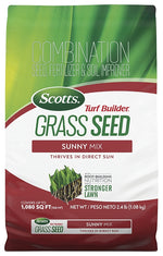 SCOTTS Scotts Turf Builder 18035 4-0-0 Grass Seed, Sunny Mix, 2.4 lb Bag