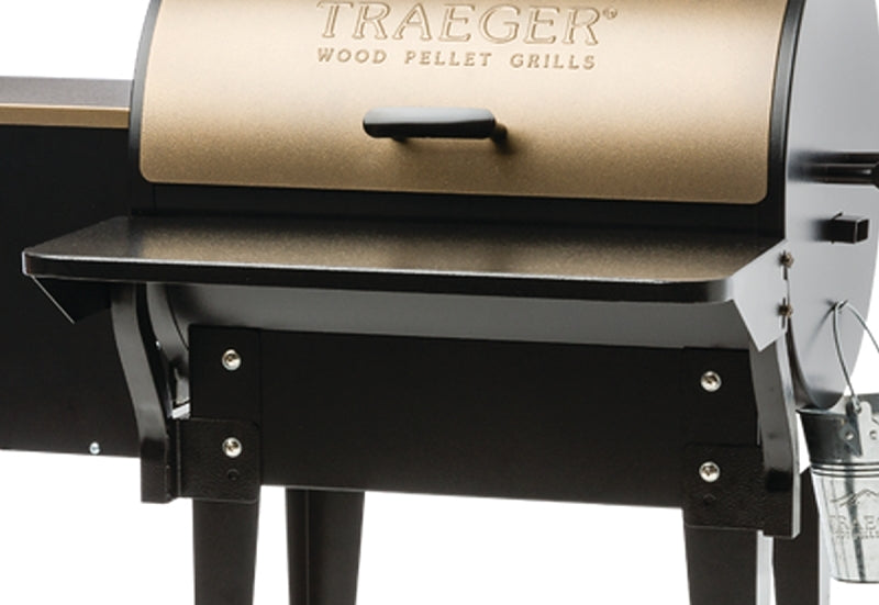 TRAEGER Traeger BAC361 Folding Front Shelf, Steel, Powder-Coated, For: Tailgater, 20 Series and Renegade Models OUTDOOR LIVING & POWER EQUIPMENT TRAEGER