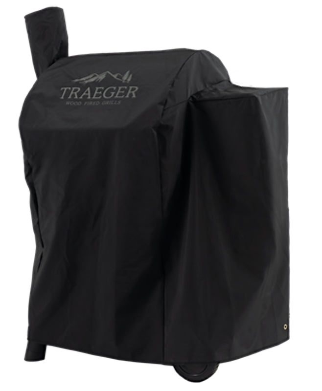 TRAEGER Traeger Pro 575 BAC503 Full Length Grill Cover, 23-1/2 in W, 35.12 in D, 42 in H, Polyester, Black