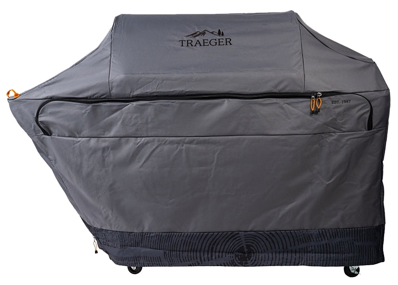 TRAEGER Traeger BAC603 Full-Length Grill Cover, 25 in W, 71 in D, 51 in H, Nylon/Polyester, Gray OUTDOOR LIVING & POWER EQUIPMENT TRAEGER