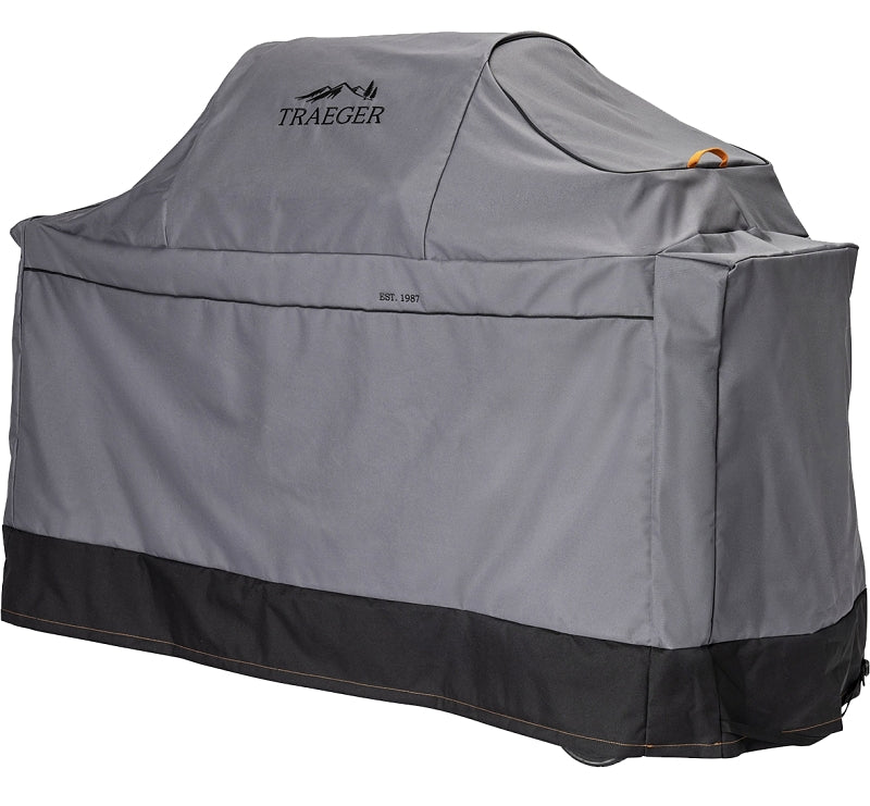 TRAEGER Traeger BAC600 Grill Cover, For: Ironwood Pellet Grill, Vinyl, Gray