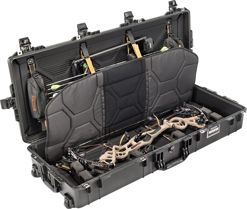 PELICAN PRODUCTS INC Pelican International 017450-0121-110 Air Bow Case, Polypropylene, Black, Fold Down Handle