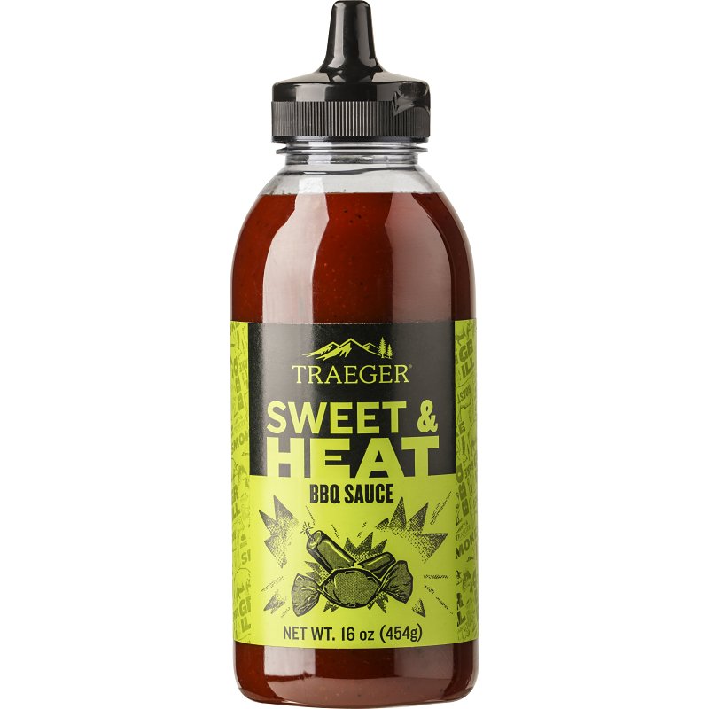 TRAEGER Traeger SAU065 Sweet and Heat Spicy BBQ Marinade, Heat, Spicy, Sweet, 16 oz Bottle
