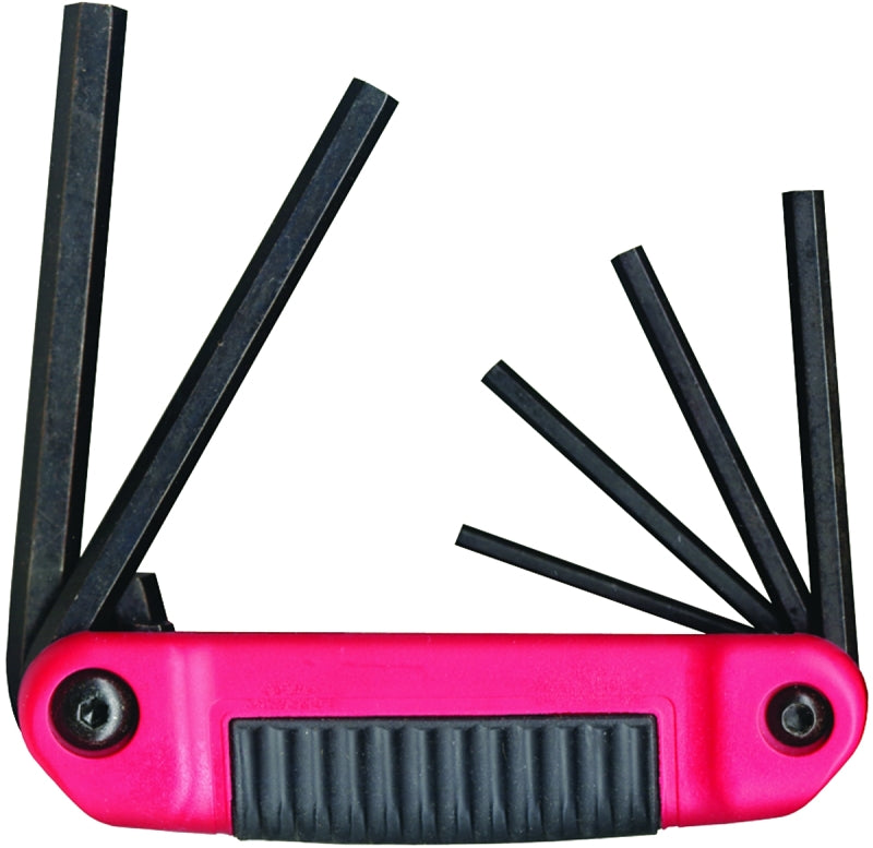 EKLIND Eklind 25611 Hex Key Set, Includes: 5/32 to 3/8 in Keys, 6-Piece, Steel, Black