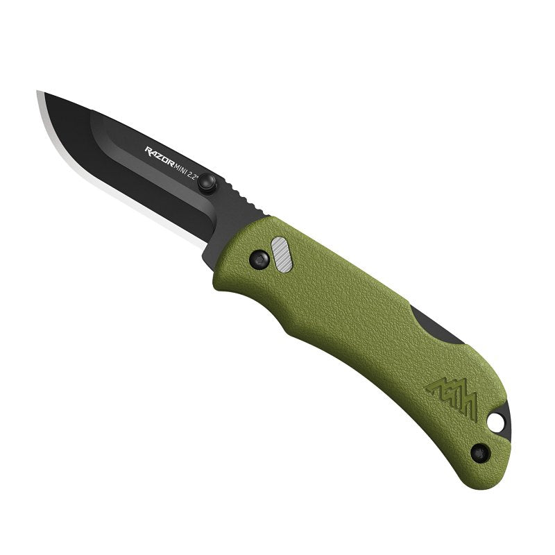 OUTDOOR EDGE CUTLERY Outdoor Edge RAZORMINI RMB22-2C Replaceable Blade Carry Knife, Stainless Steel Blade, Orange Handle